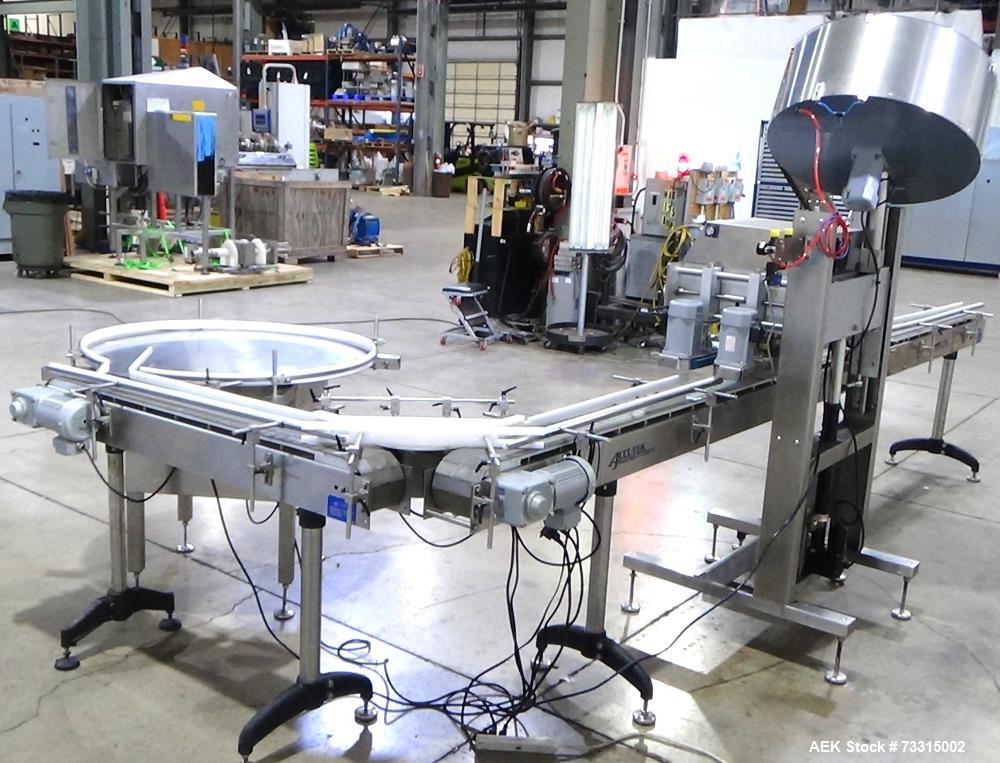 Used Accutek ASC-6 Automatic Spindle Capper | High-Speed Bottle Capping Machine